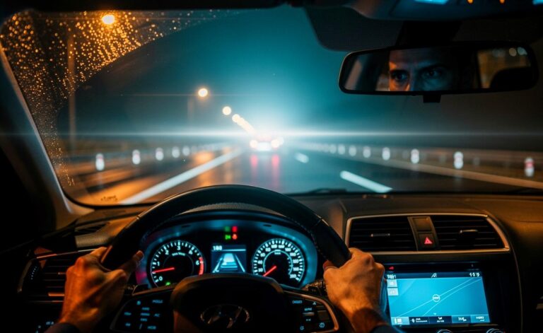 Illustration von Nachtfahrt, die laut Experten die Konzentration schärft und Müdigkeit vertreibt